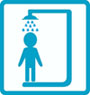 Showers at Gatwick Airport Showers at Gatwick Airport
