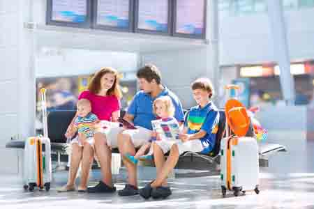 At the Airport with the Kids